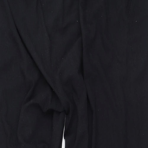 Papaya Womens Black  Polyester Trousers  Size 20 L29 in Regular