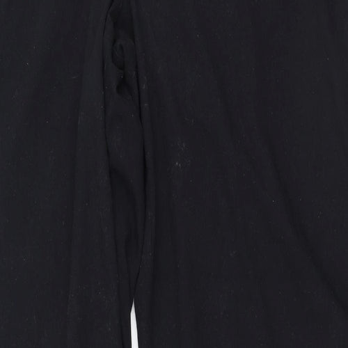 Papaya Womens Black  Polyester Trousers  Size 20 L29 in Regular