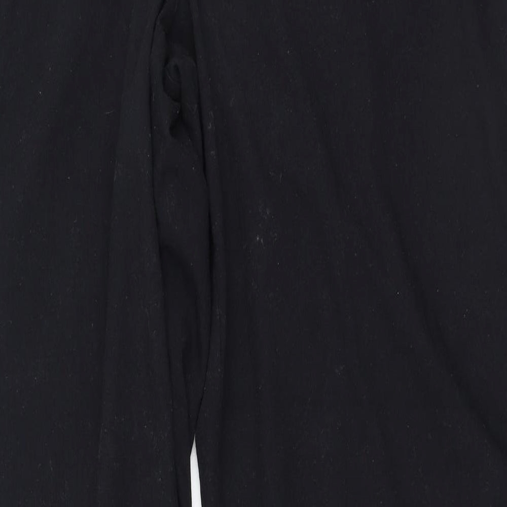Papaya Womens Black  Polyester Trousers  Size 20 L29 in Regular