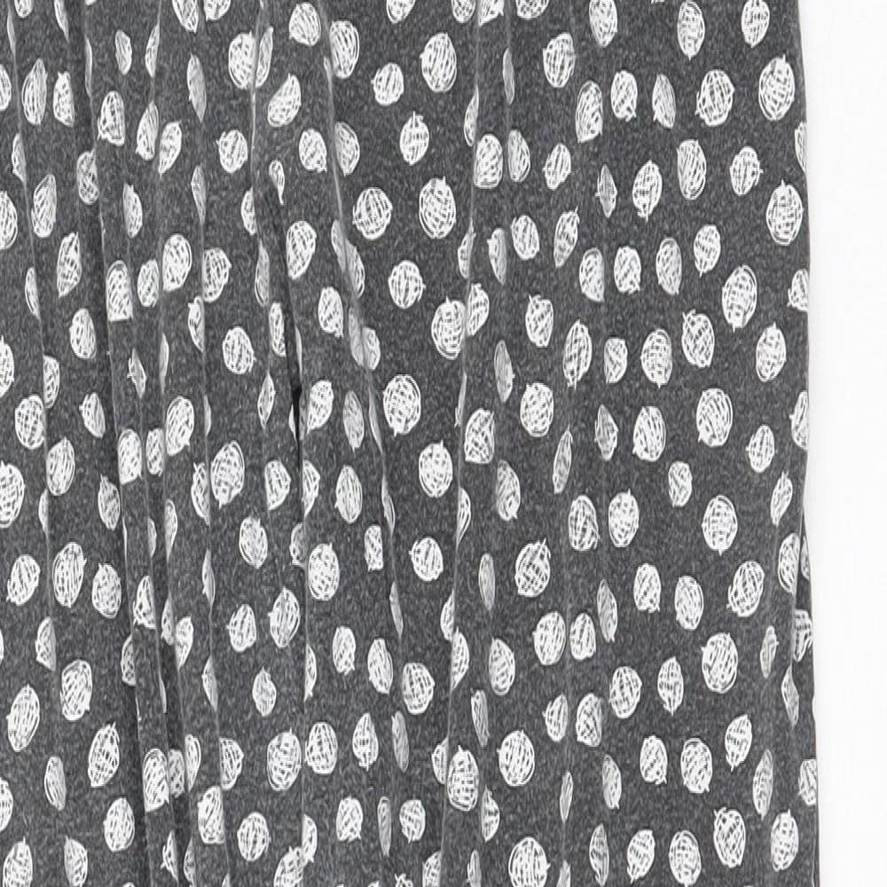 BPC Womens Black Polka Dot Cotton Jogger Trousers Size L L25 in Regular