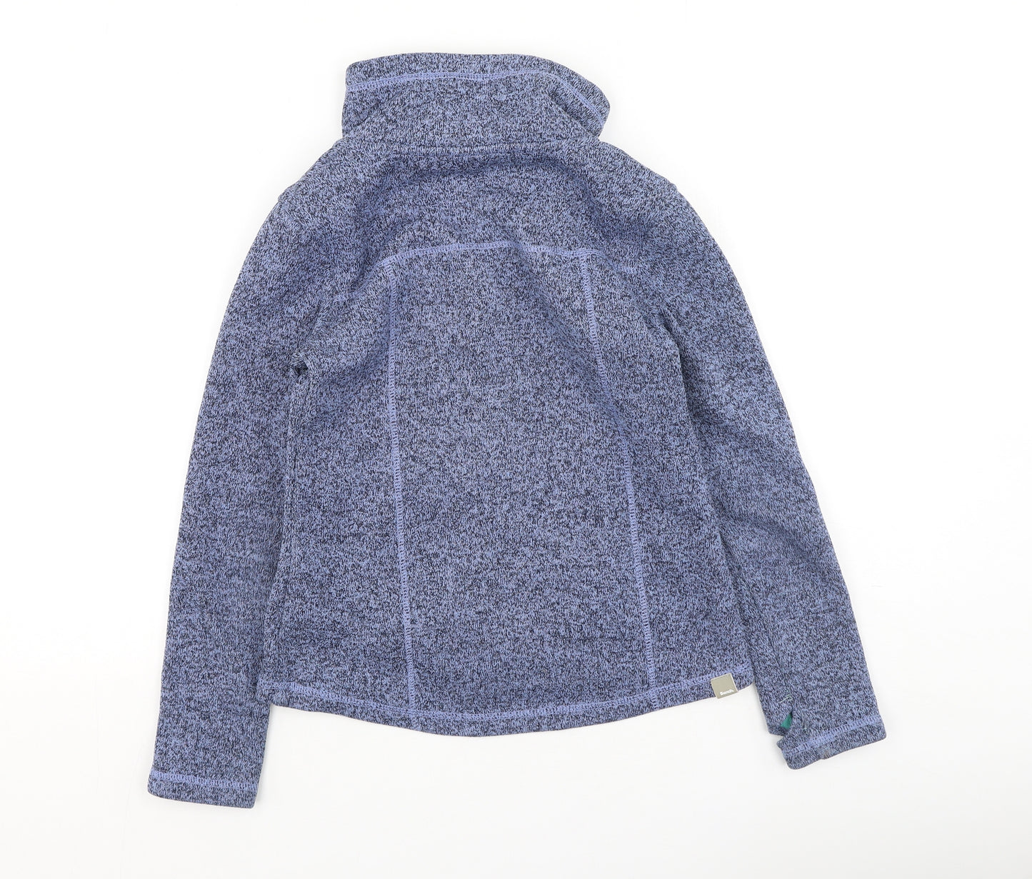 Bench Girls Blue High Neck  Polyester Full Zip Jumper Size 9-10 Years