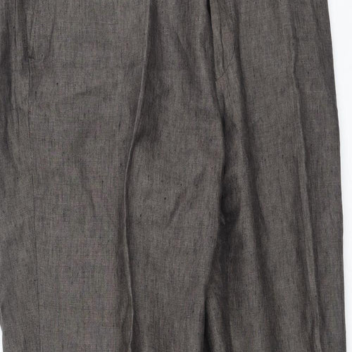 Jaeger Mens Brown  Linen Trousers  Size 40 L34 in Regular