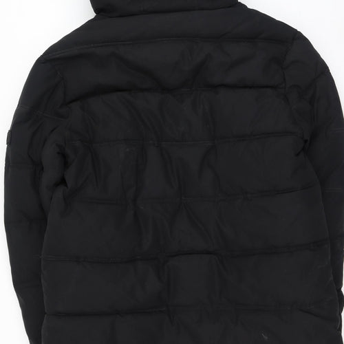 Status Mens Black   Puffer Jacket Coat Size L