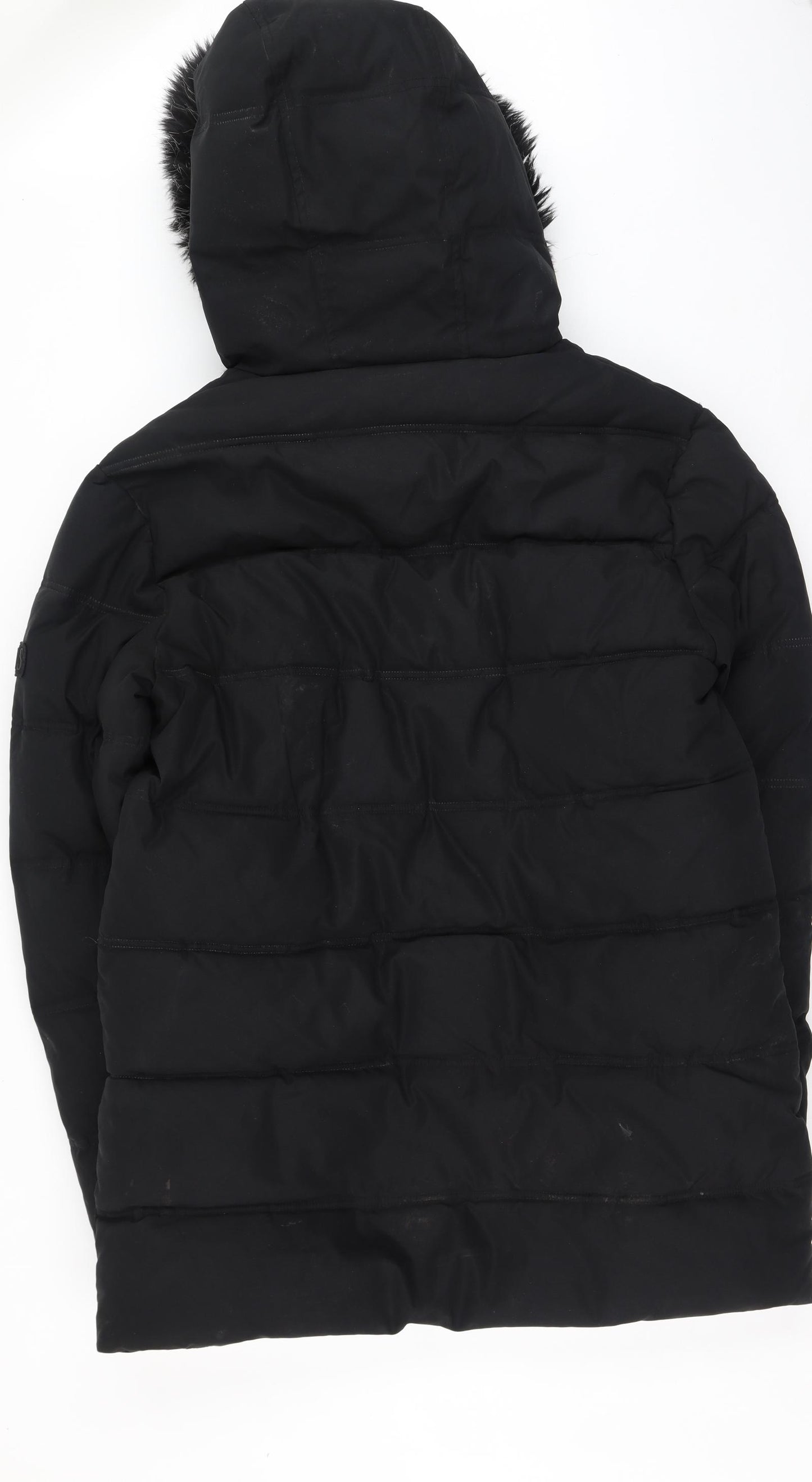 Status Mens Black   Puffer Jacket Coat Size L