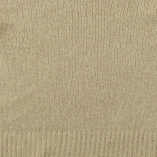 New Look Womens Beige Crew Neck  Acrylic Pullover Jumper Size S