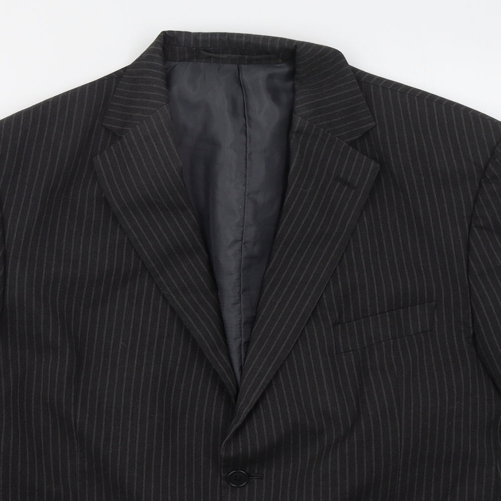 Marks and Spencer Mens Grey  Polyester Jacket Suit Jacket Size 44