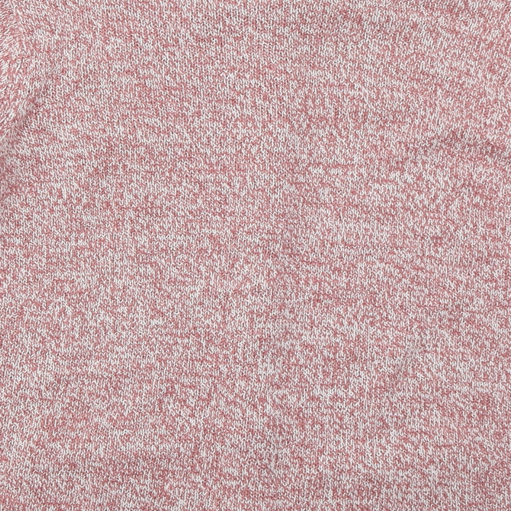 Honor Millburn Womens Pink Crew Neck  Acrylic Cardigan Jumper Size L