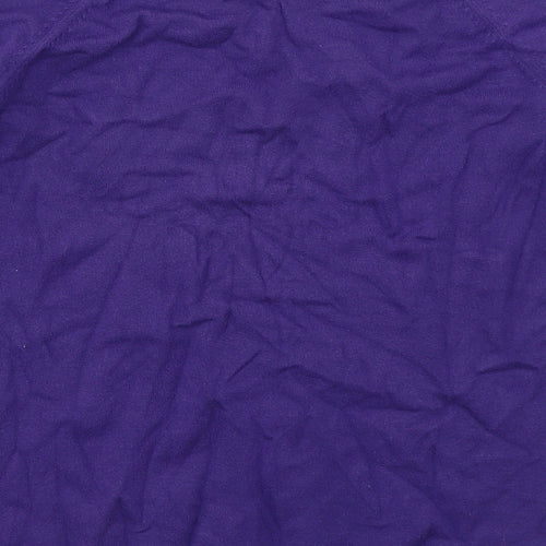 Marks and Spencer Womens Purple Crew Neck  Viscose Pullover Jumper Size 16