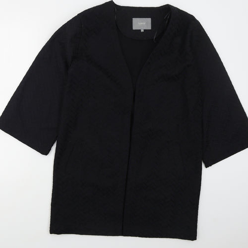 b.young Womens Black Geometric  Jacket  Size M