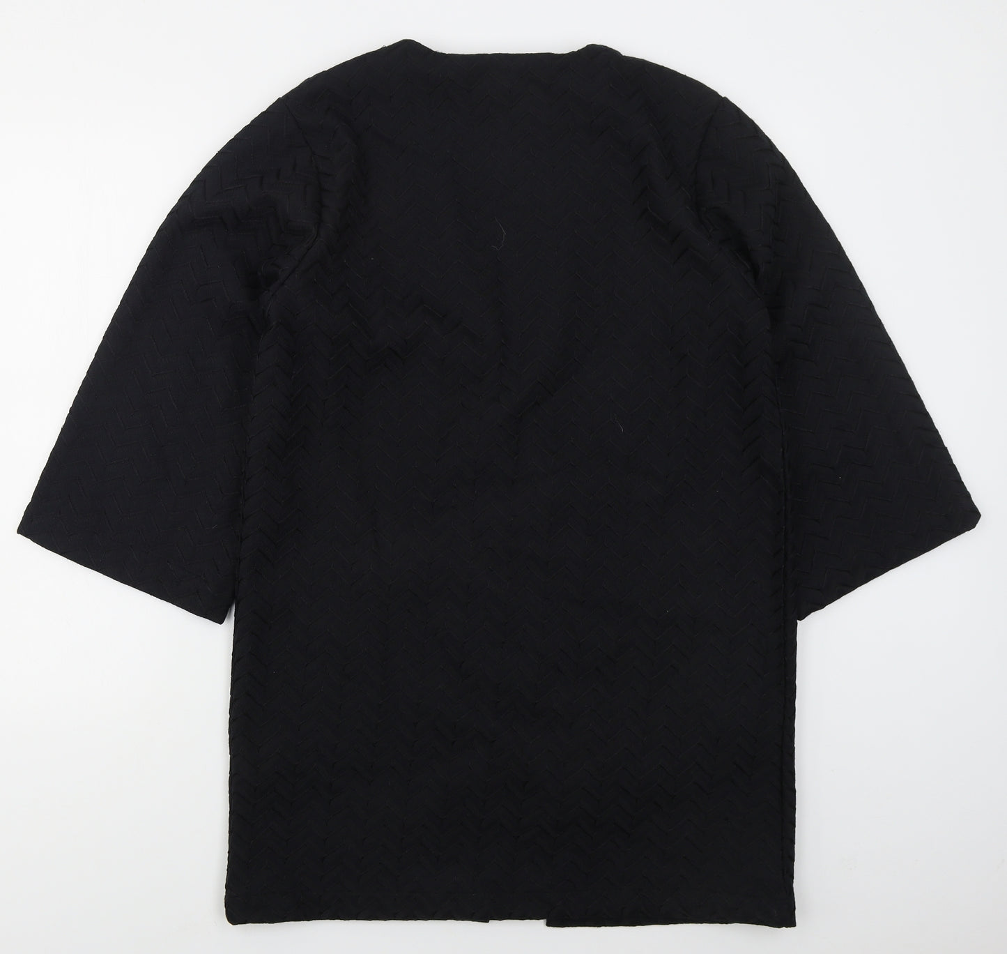 b.young Womens Black Geometric  Jacket  Size M
