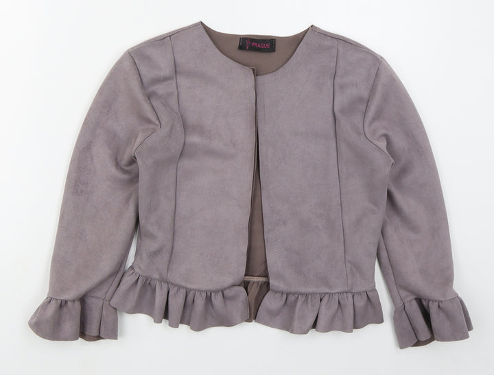 Prague Womens Purple   Jacket  Size 10