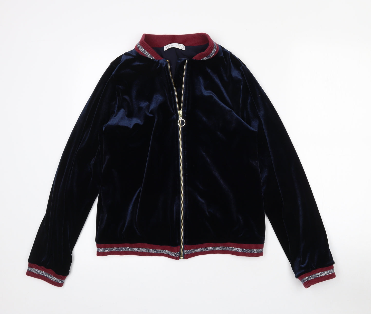Marks and Spencer Girls Blue   Jacket  Size 15-16 Years  Zip