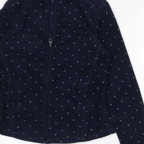 TU Womens Blue Polka Dot  Jacket  Size 8  Zip