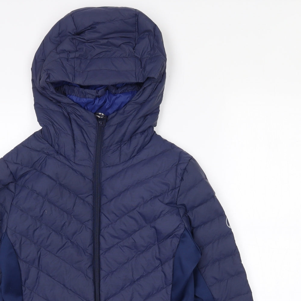 North Ridge Womens Blue   Quilted Coat Size 10  Zip
