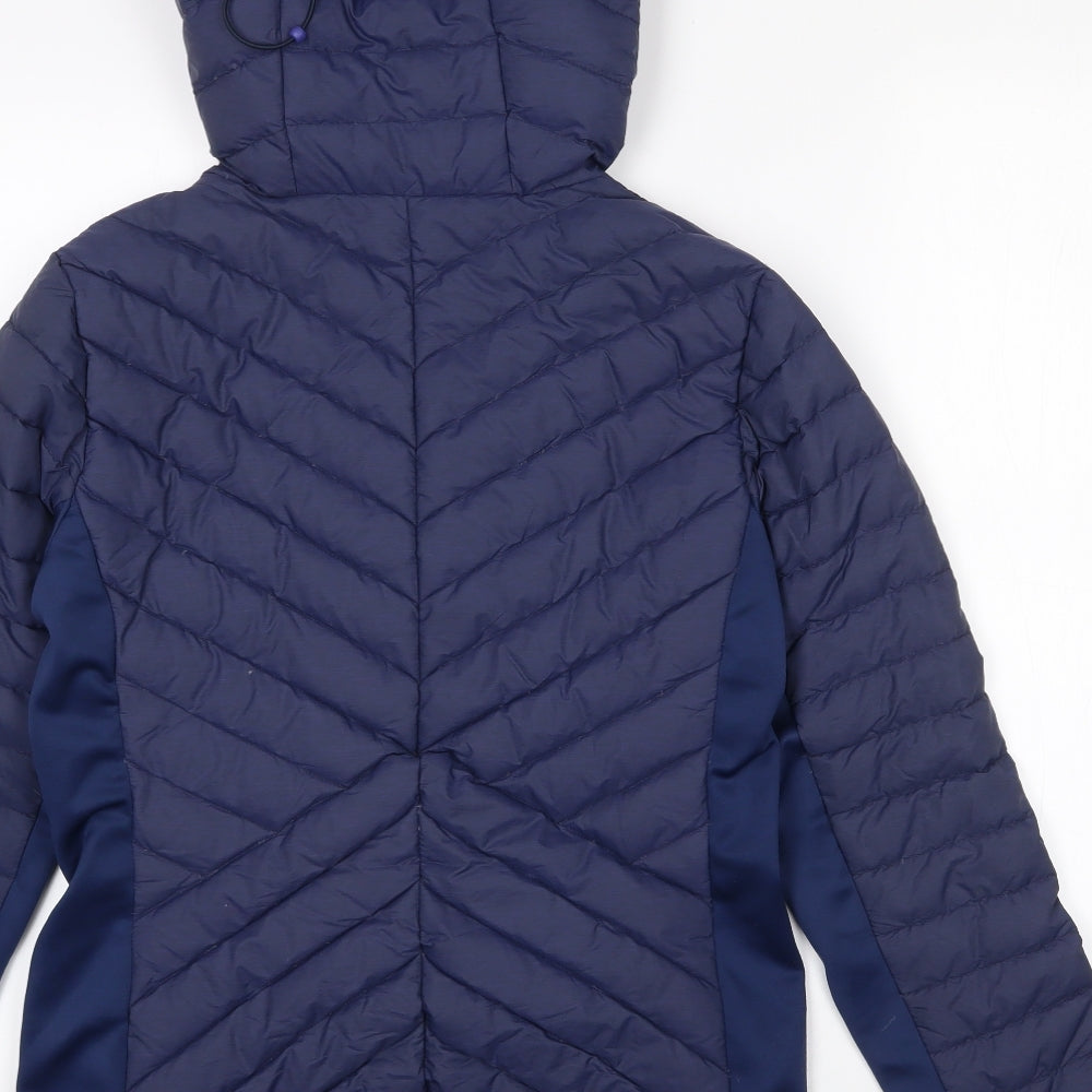 North Ridge Womens Blue   Quilted Coat Size 10  Zip