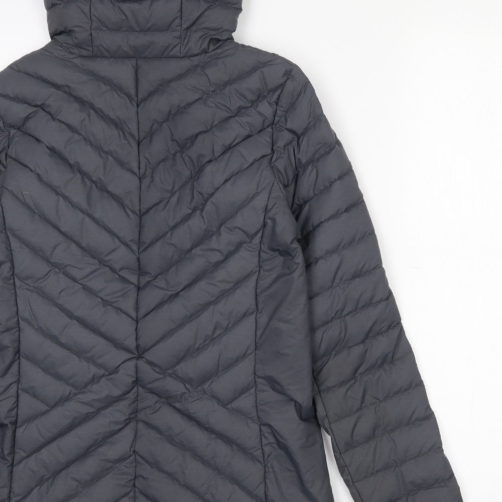 North Ridge Womens Grey   Quilted Coat Size 8  Zip