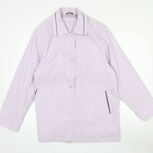 Debenhams Womens Purple   Jacket Coat Size 16  Button