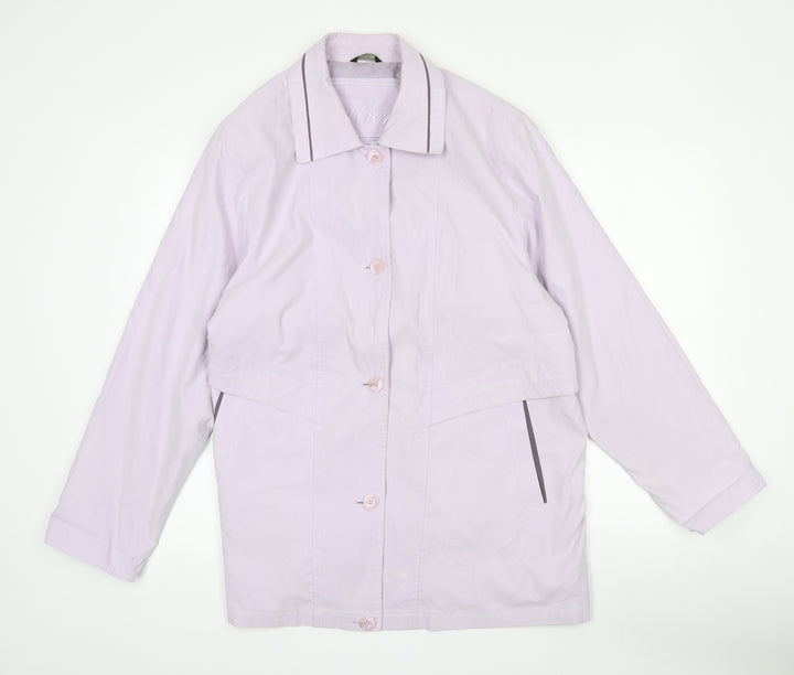 Debenhams Womens Purple   Jacket Coat Size 16  Button