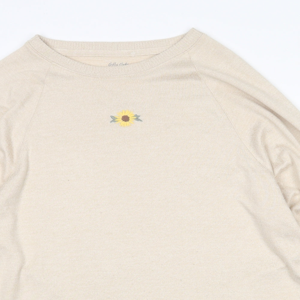 Gilly Hicks Womens Beige Crew Neck  Acrylic Pullover Jumper Size S