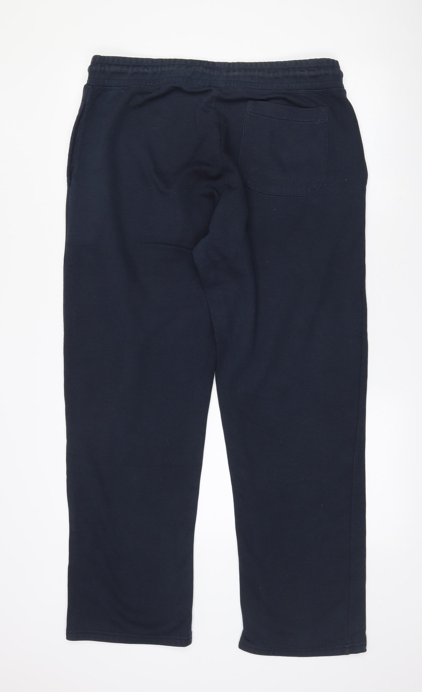 Dunnes Stores Mens Black  Cotton Jogger Trousers Size L L30 in Regular Drawstring
