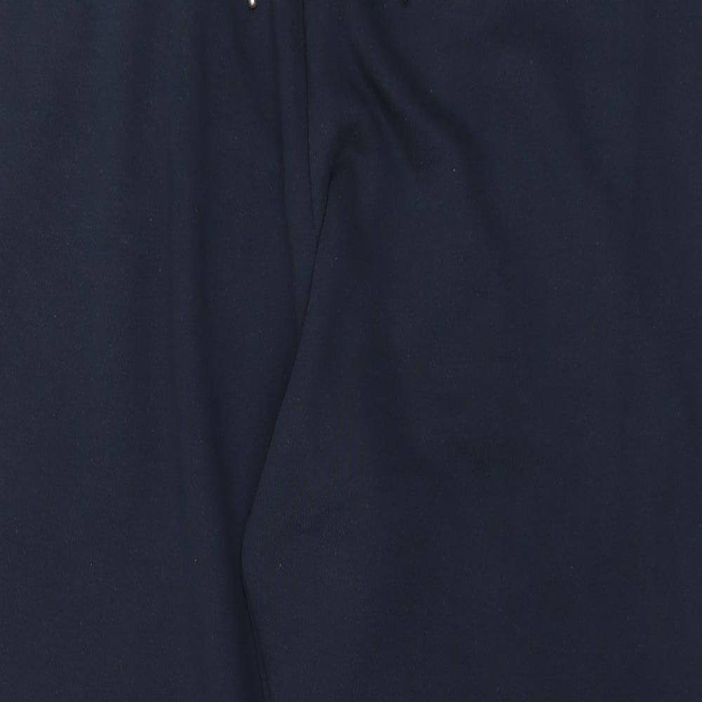 Dunnes Stores Mens Black  Cotton Jogger Trousers Size L L30 in Regular Drawstring