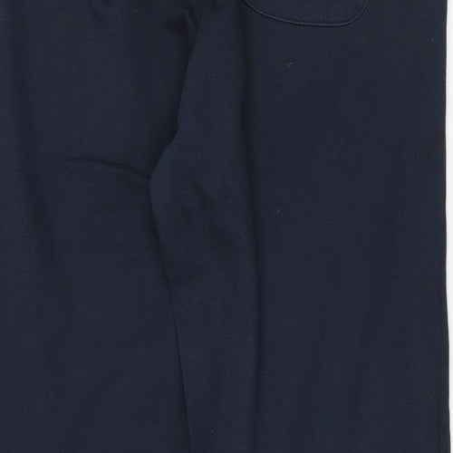 Dunnes Stores Mens Black  Cotton Jogger Trousers Size L L30 in Regular Drawstring