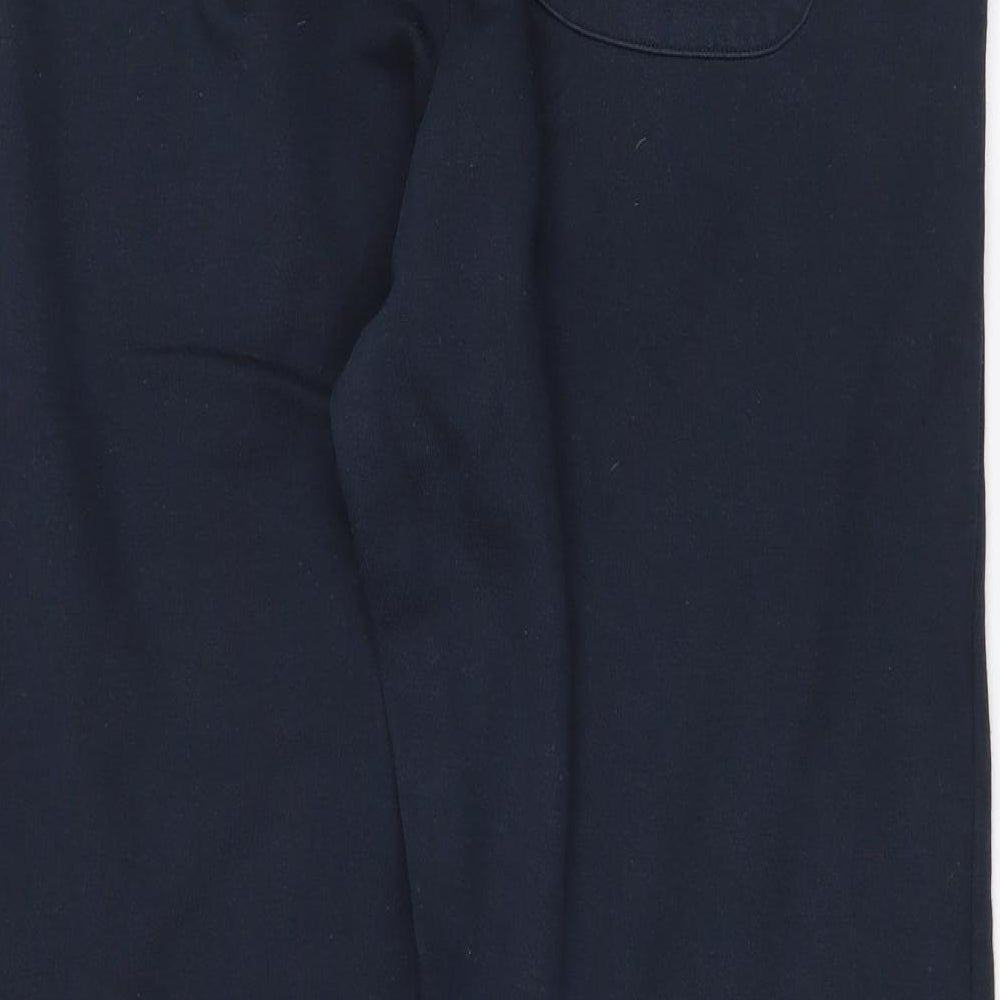 Dunnes Stores Mens Black  Cotton Jogger Trousers Size L L30 in Regular Drawstring
