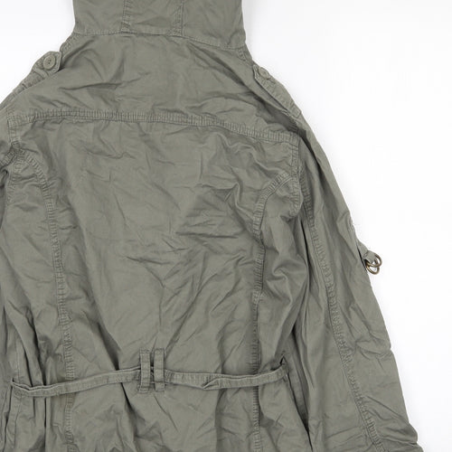 Demin Co Womens Green   Overcoat Coat Size 12  Button