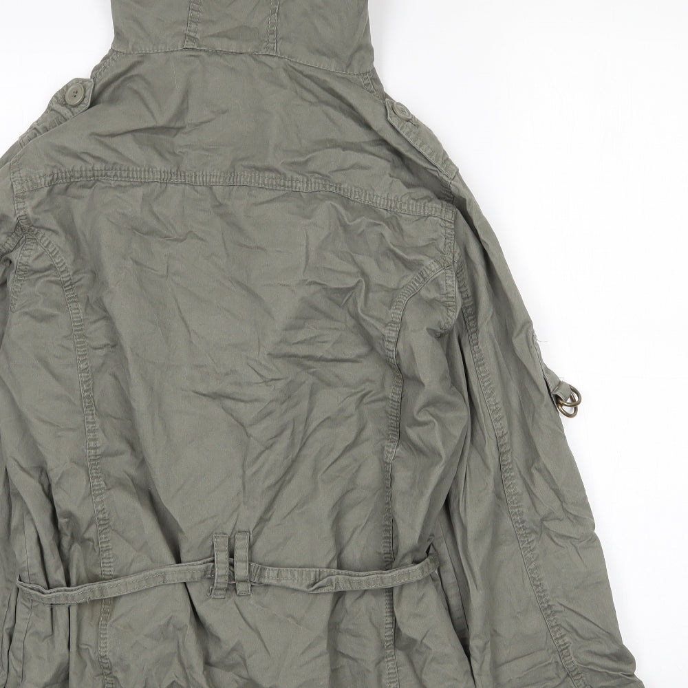 Demin Co Womens Green   Overcoat Coat Size 12  Button