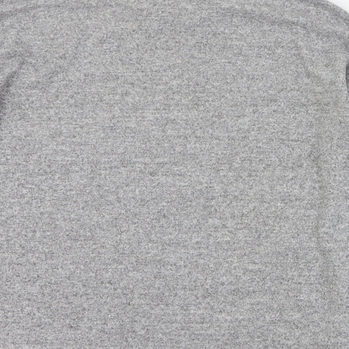 New Look Womens Grey Round Neck  Viscose Pullover Jumper Size M