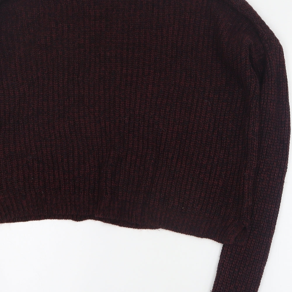 FB Sister Womens Red Round Neck  Acrylic Pullover Jumper Size XS   - 'Curious'
