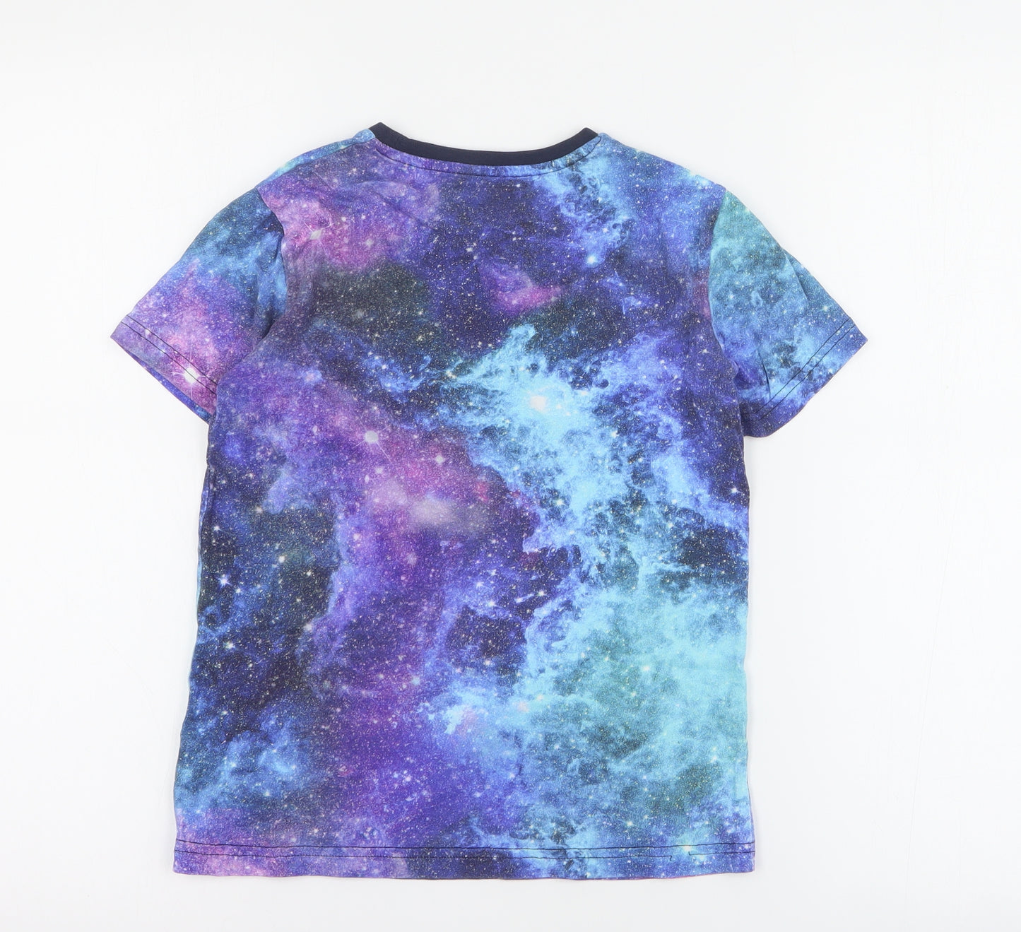 NEXT Boys Multicoloured  100% Cotton Basic T-Shirt Size 8 Years Crew Neck Pullover - Slogan