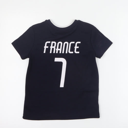 Dunnes Boys Blue  100% Polyester Pullover T-Shirt Size 8 Years Crew Neck Pullover - France