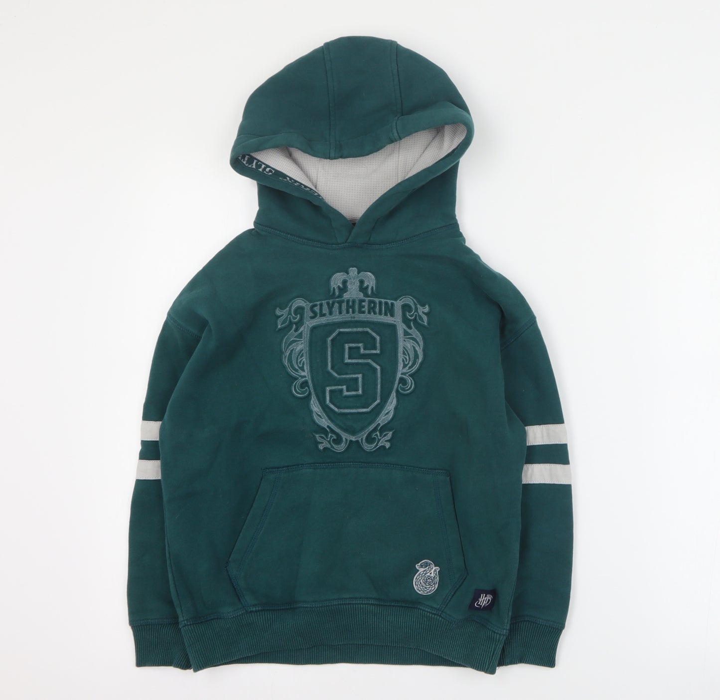 Marks and Spencer Boys Green  Cotton Pullover Hoodie Size 8-9 Years  Pullover - Harry Potter