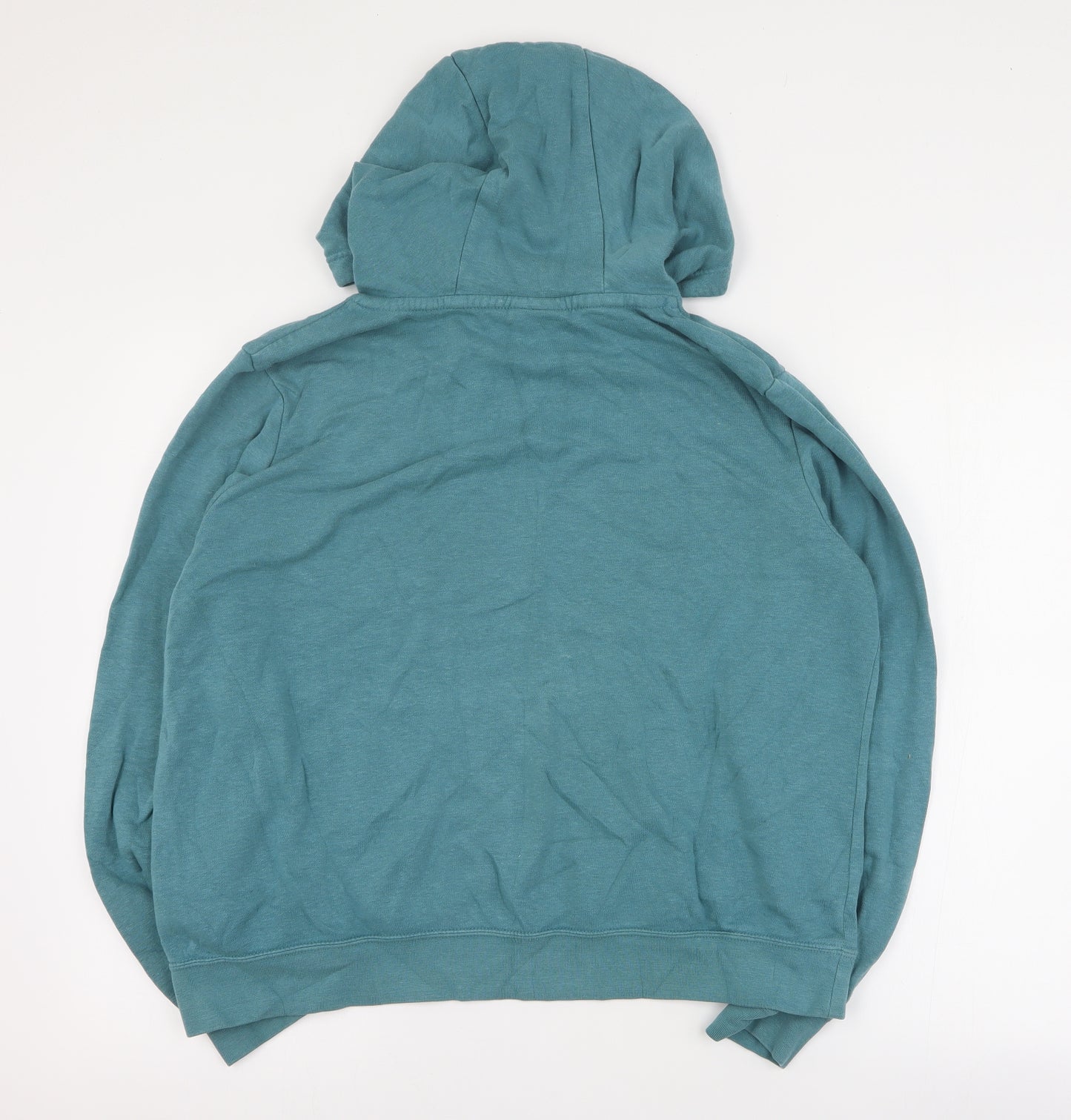 Nike Womens Blue  Cotton Pullover Hoodie Size L  Pullover