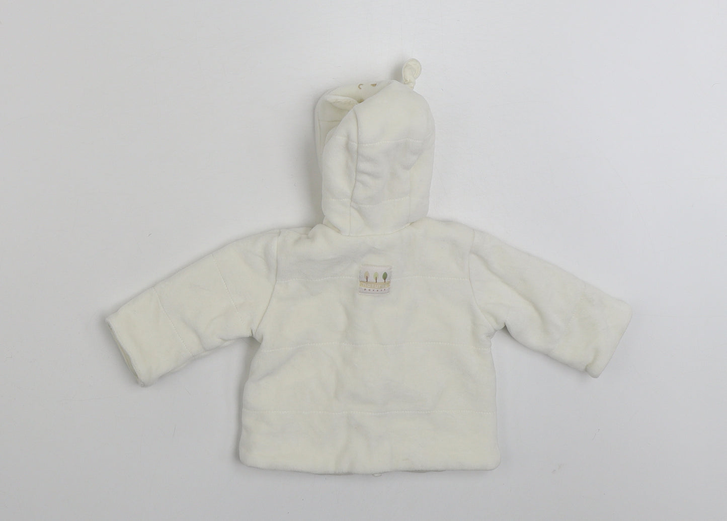 Natures Purest Baby White   Jacket  Size 0-3 Months   Snap - Pure Love