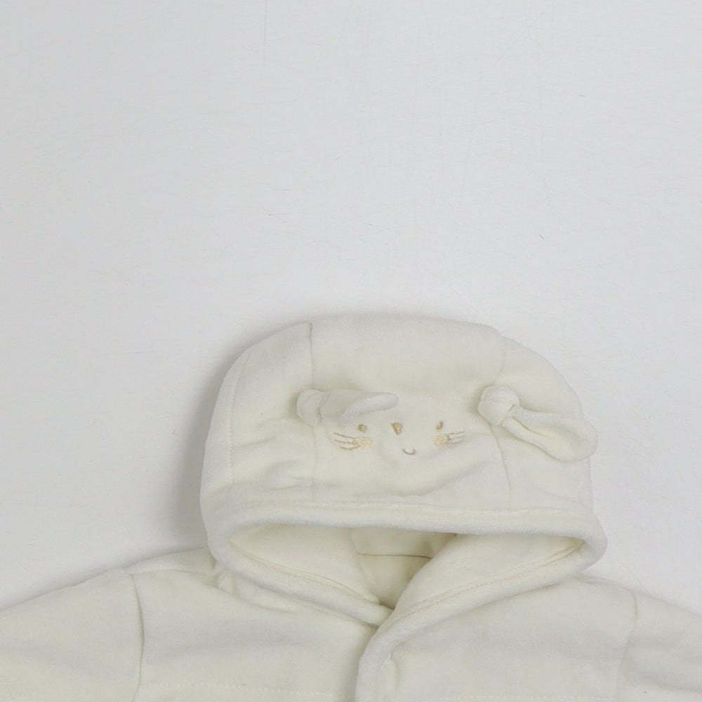 Natures Purest Baby White   Jacket  Size 0-3 Months   Snap - Pure Love