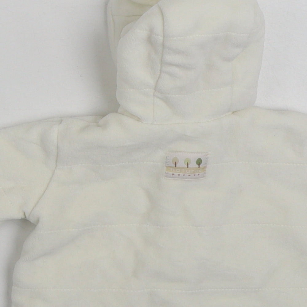 Natures Purest Baby White   Jacket  Size 0-3 Months   Snap - Pure Love