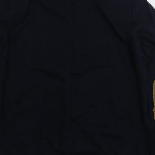 Cedar Wood State Mens Blue Crew Neck  Cotton Pullover Jumper Size 2XL