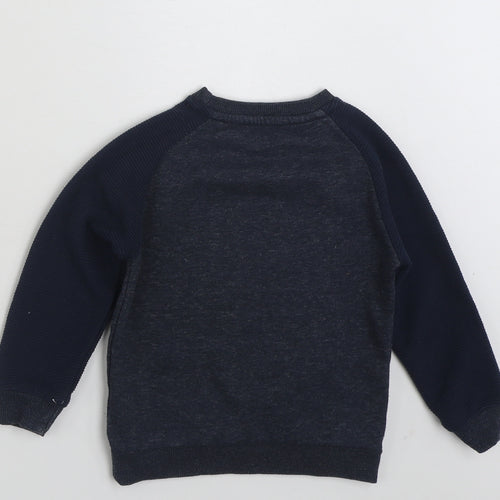 Primark Boys Blue  Polyester Pullover Sweatshirt Size 2-3 Years  Pullover - One Epic Kid