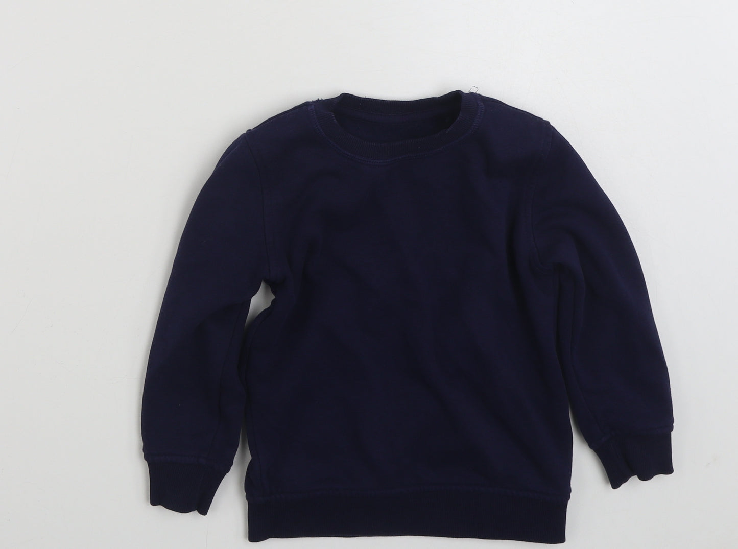 George Boys Blue  Cotton Pullover Sweatshirt Size 2-3 Years  Pullover