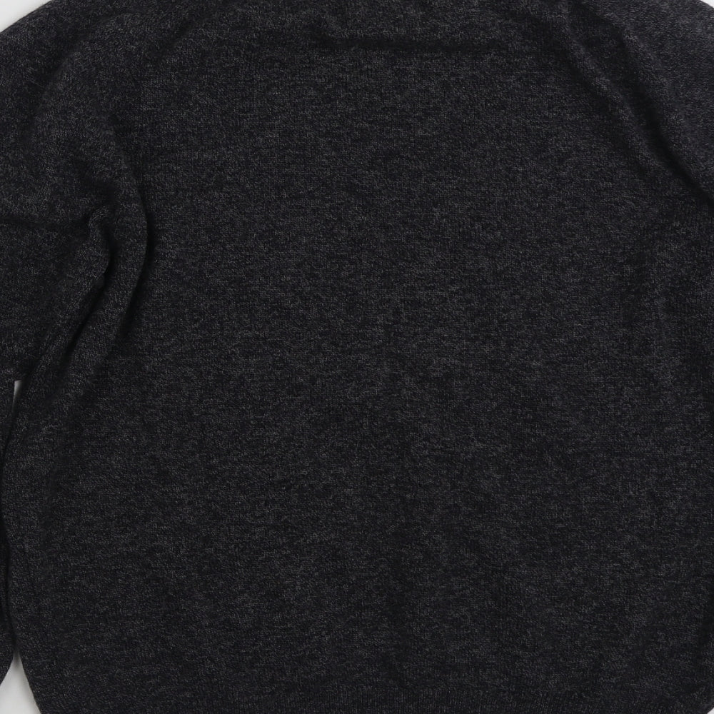 Gleneagles  Mens Grey Crew Neck  Wool Pullover Jumper Size M