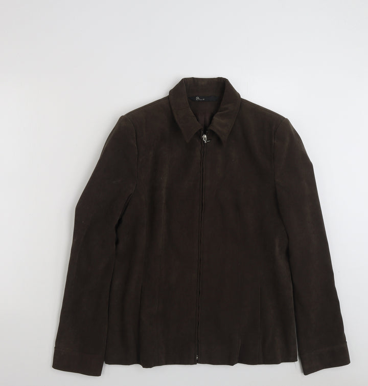 BHS Womens Brown   Jacket Blazer Size 14  Zip