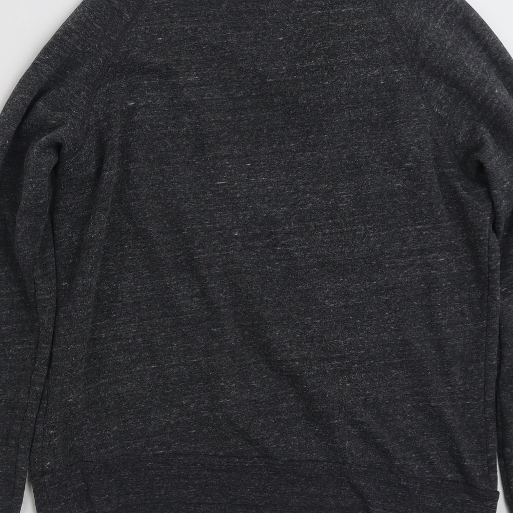 Topshop Womens Grey  Polyester Pullover Sweatshirt Size 8  Pullover - Cat