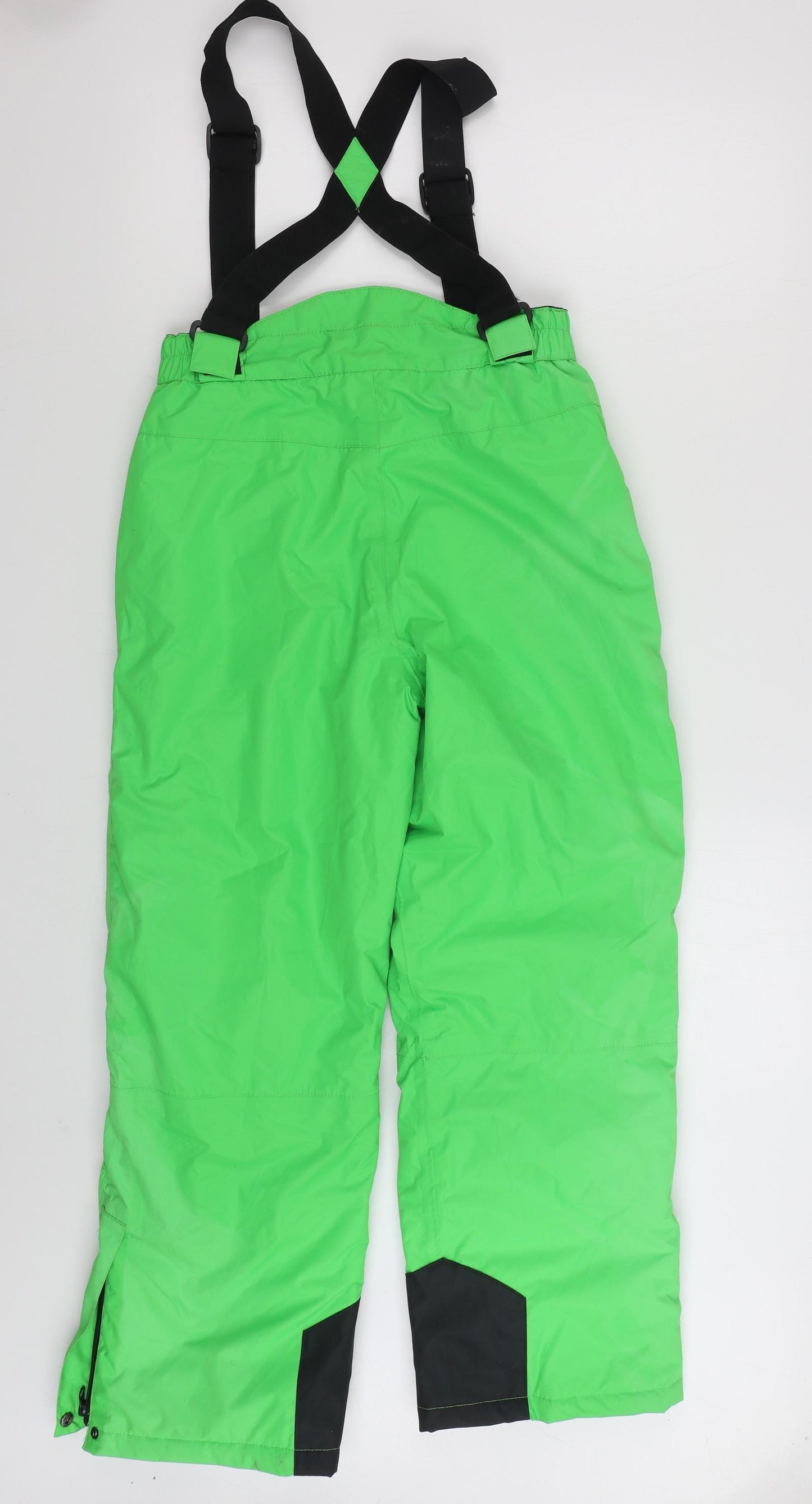 Crane Boys Green  Polyester Snow Pants Trousers Size 11-12 Years  Regular Zip