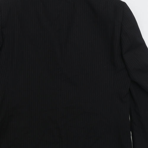 NEXT Mens Black Striped  Jacket Suit Jacket Size 44