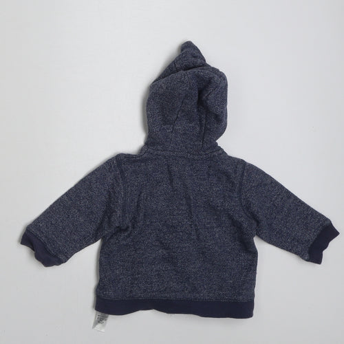 George Boys Blue  Cotton Cardigan Jumper Size 3-6 Months  Button - Mickey Mouse