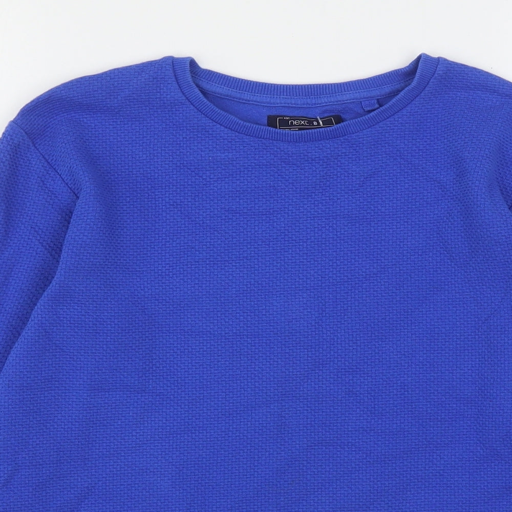 NEXT Boys Blue  Cotton Pullover Sweatshirt Size 12 Years