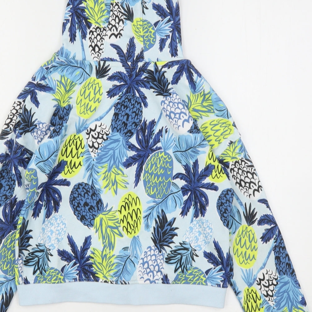 TU Girls Multicoloured Floral Cotton Full Zip Hoodie Size 11 Years