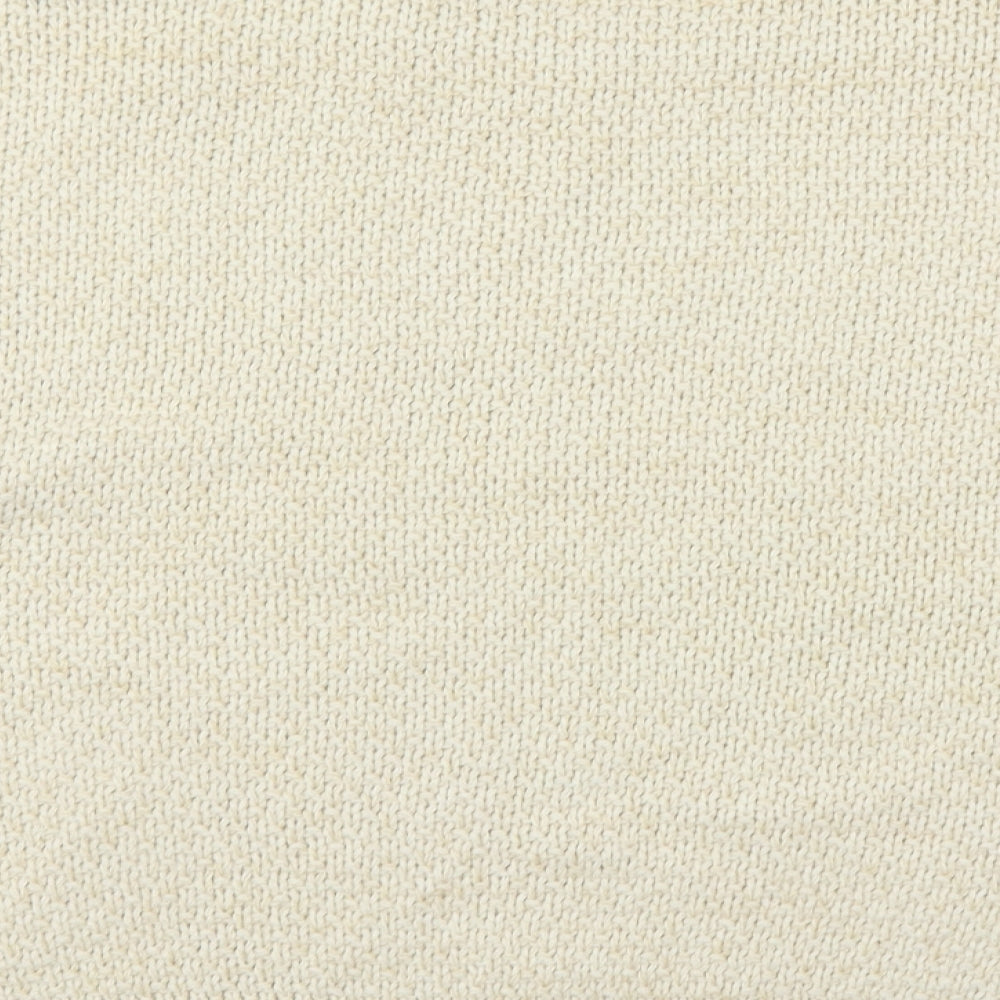 Amara Reya Womens Beige Round Neck  Acrylic Pullover Jumper Size 12